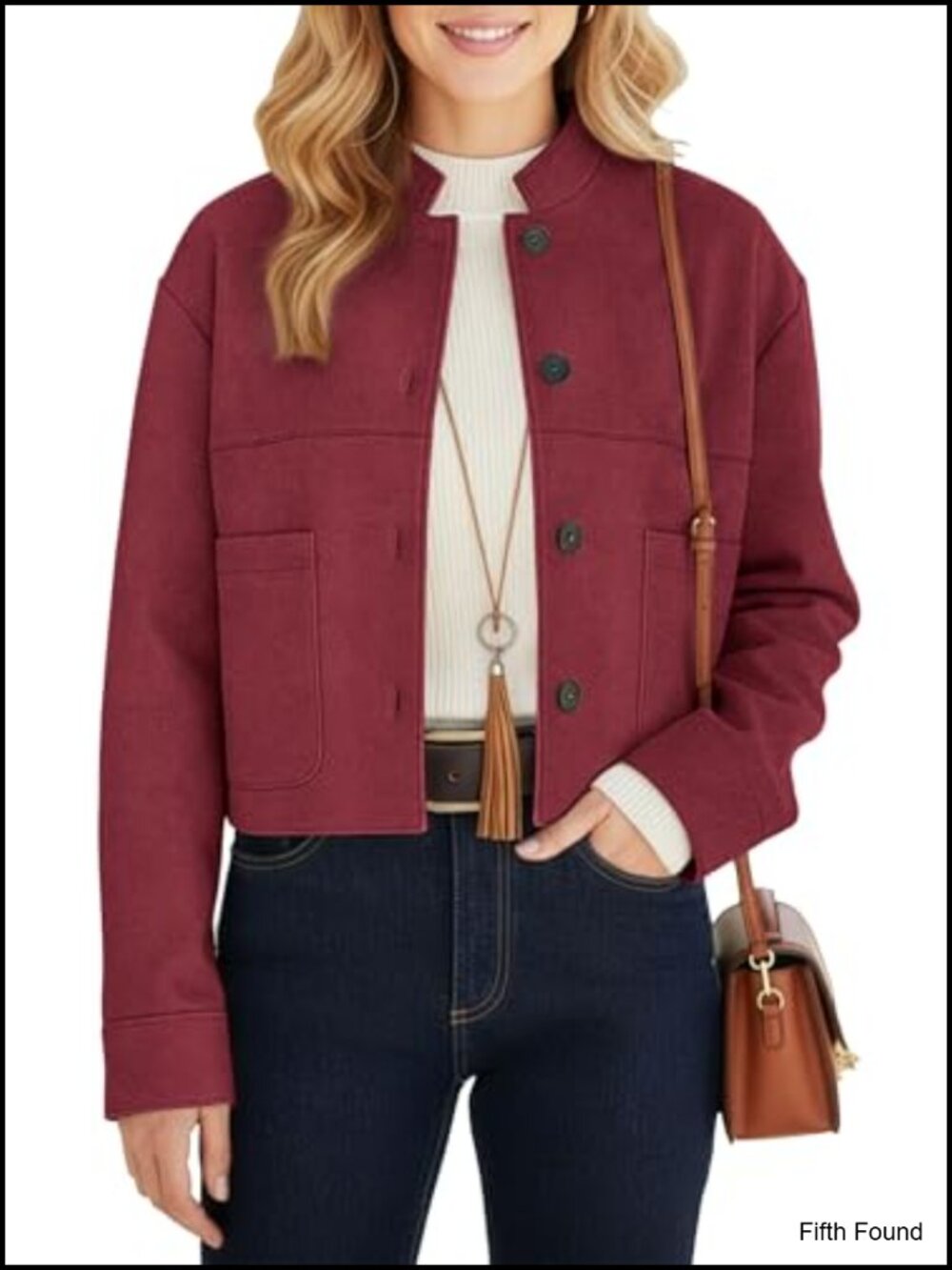 Faux Suede Cropped Bomber Jacket Lightweight Aviator Coat